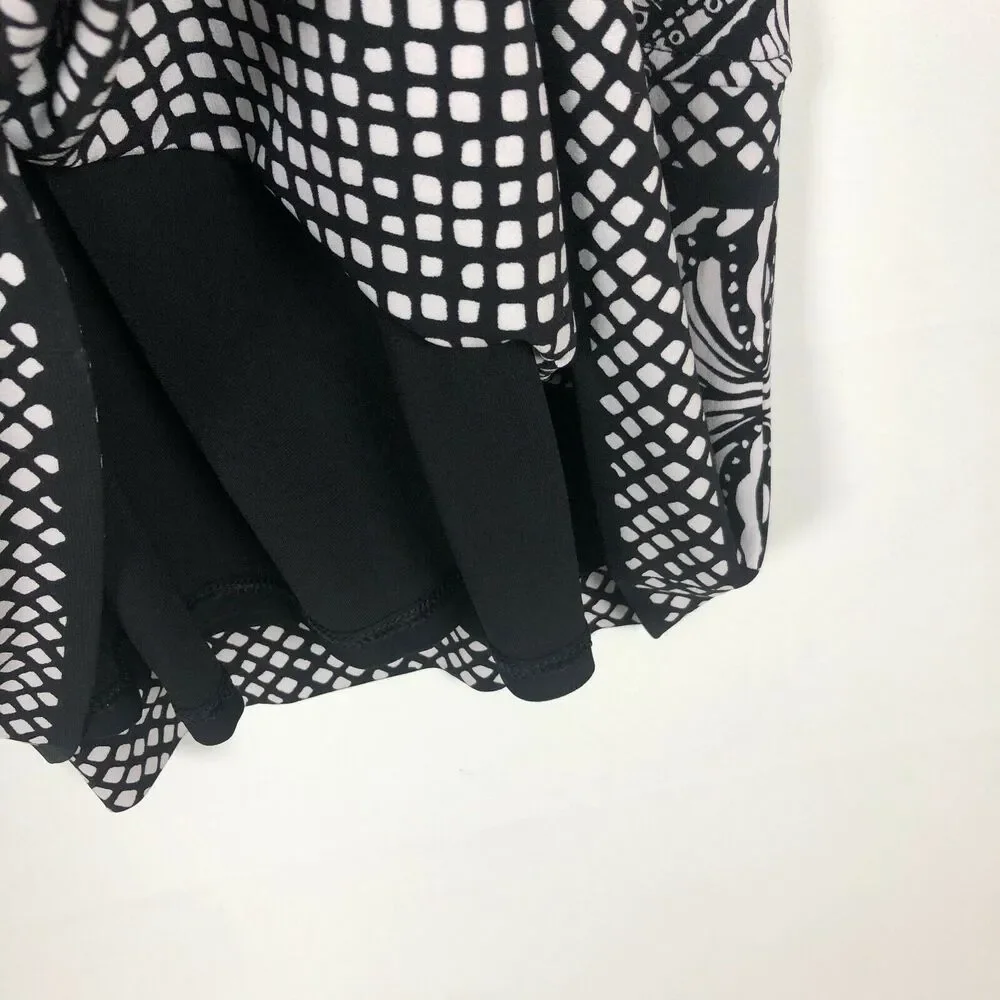 Reversible NWT White House Black Market Print Sleeveless Halter Neck Dress XS - Picture 9 of 12